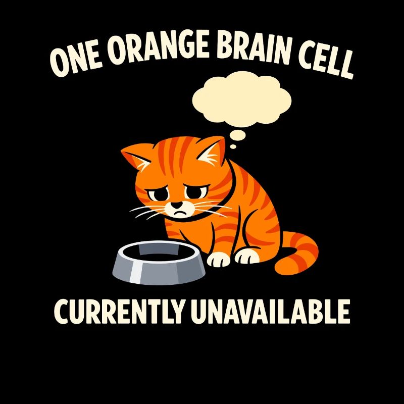 Chat Orange Chaos Drôle de Mème Chat Orange Tigré
