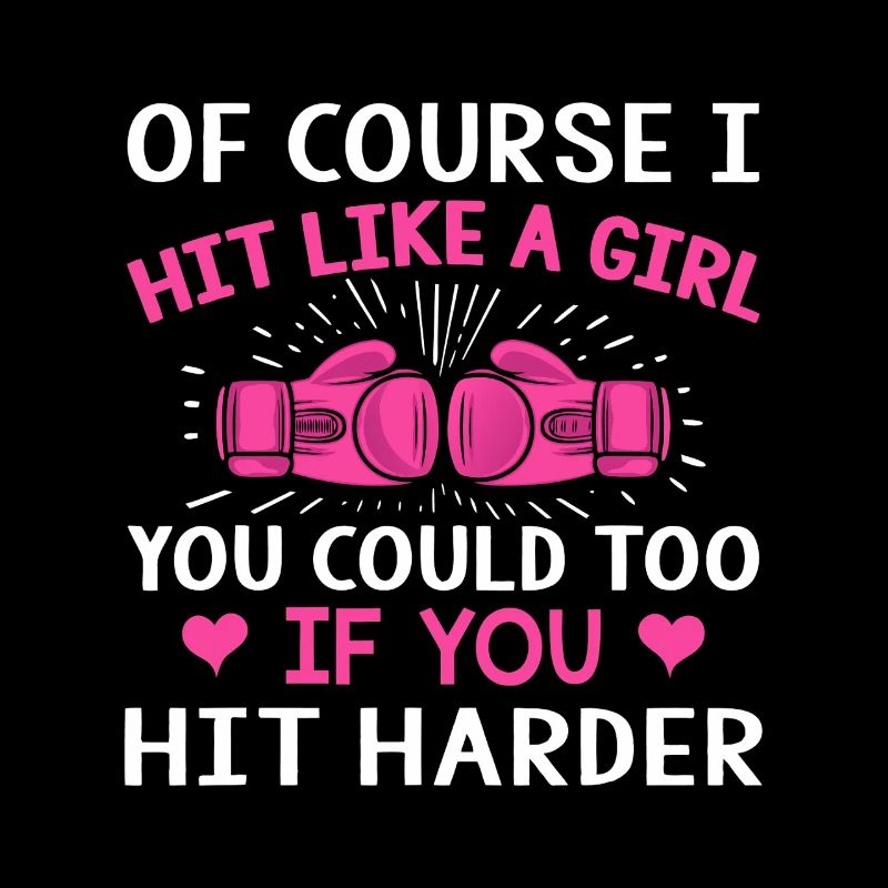 Citation de boxe sur Hit Like A Girl