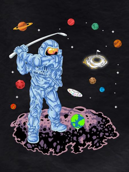 Astronaut Space Golf Shirt