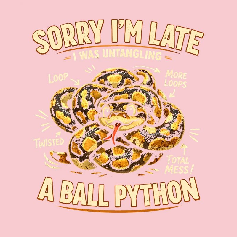 Trop tard à cause du python royé | Humour de serpent