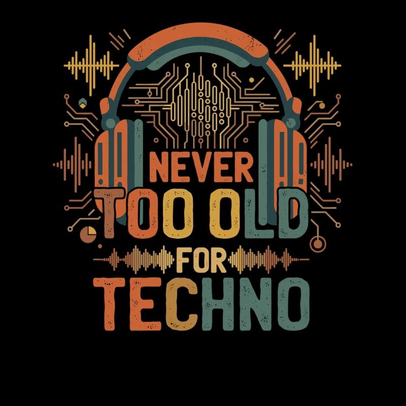 Never Too Old For Techno Musik DJ