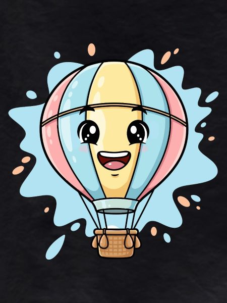 Happy balloon friend cloud journey