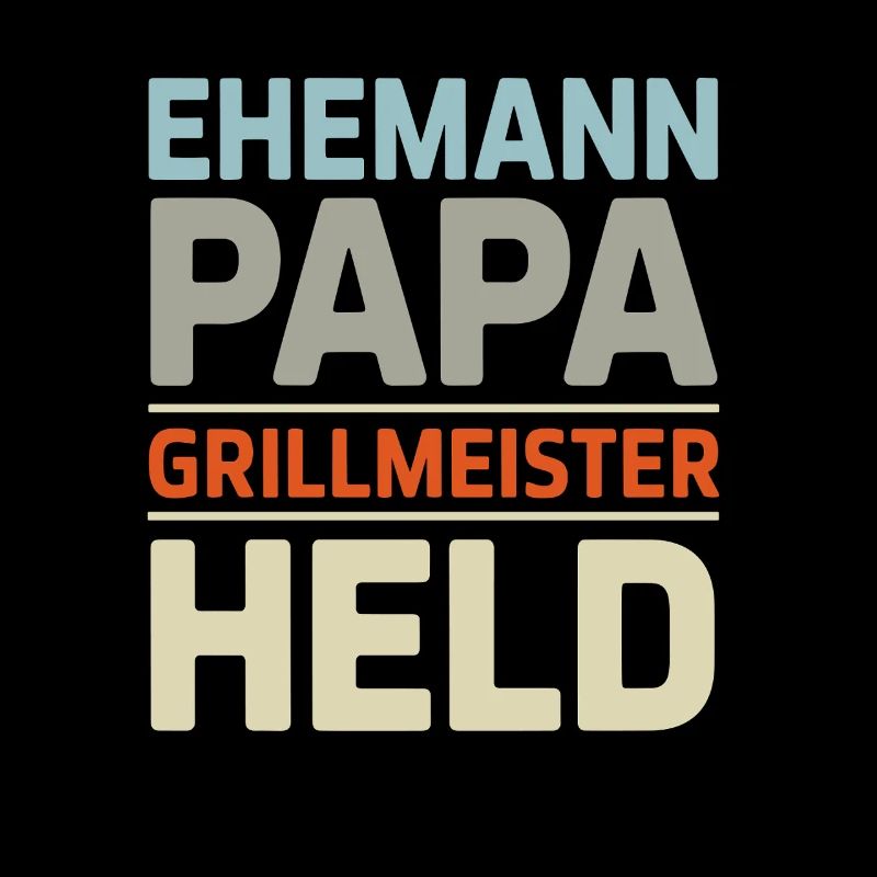 Grill Master Dad Father's Day Gift BBQ Retro