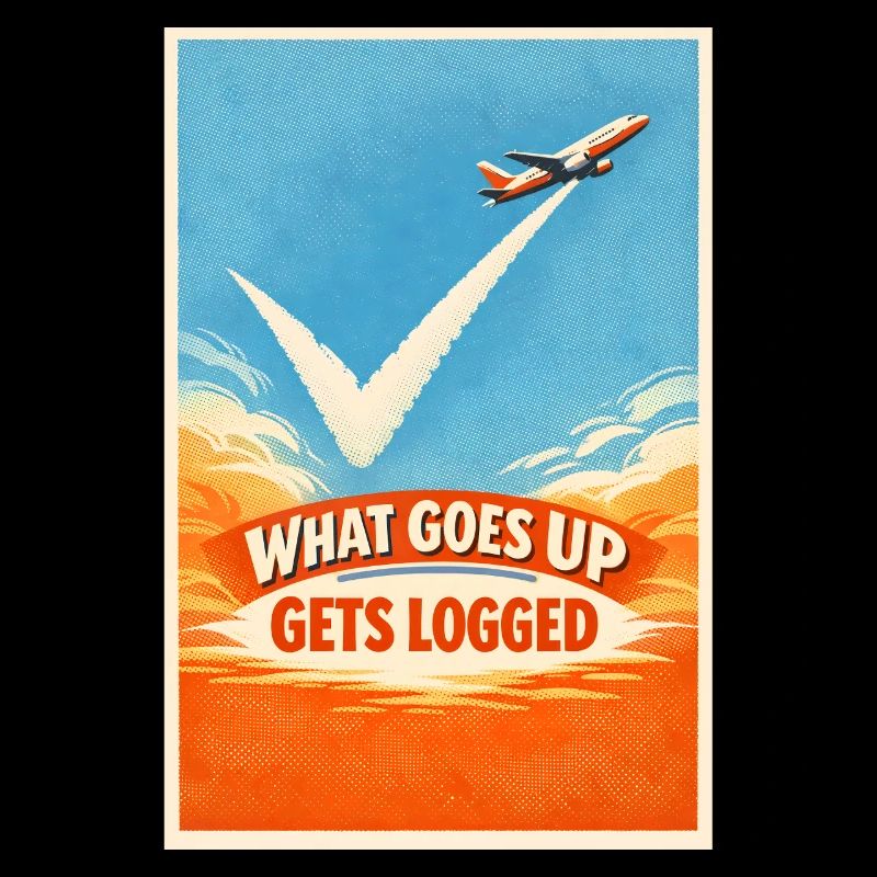 What goes up is logged | Plane Spotter