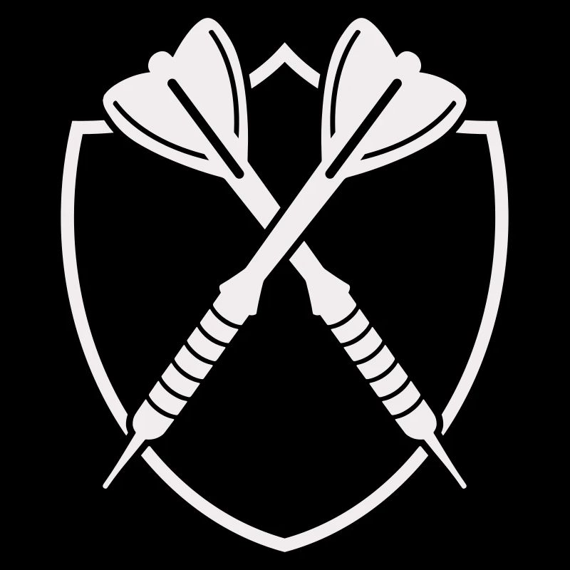 Darts Shield Cross – Precision Symbol
