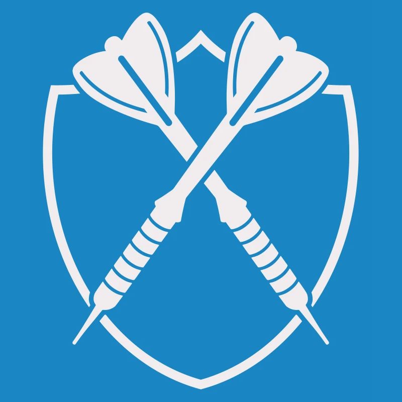 Croix de Bouclier de Fléchettes – Symbole de Précision