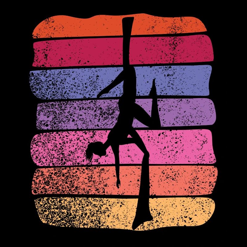 Vertical Cloth Vintage Aerial Acrobatics Aerial Silk