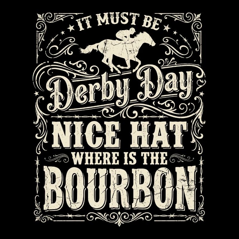 Conception de chapeaux bourbon pour le jour du Derby