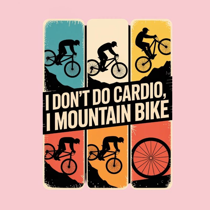 VTT, Descente, Action du cyclisme