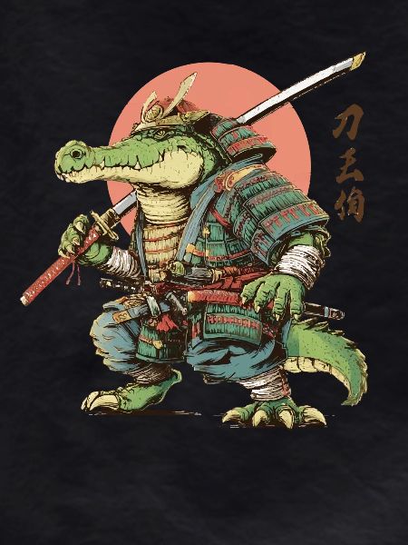 Alligator-Samurai-Krieger