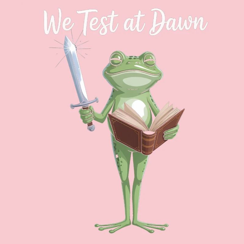 Frog Knight Reading Sword