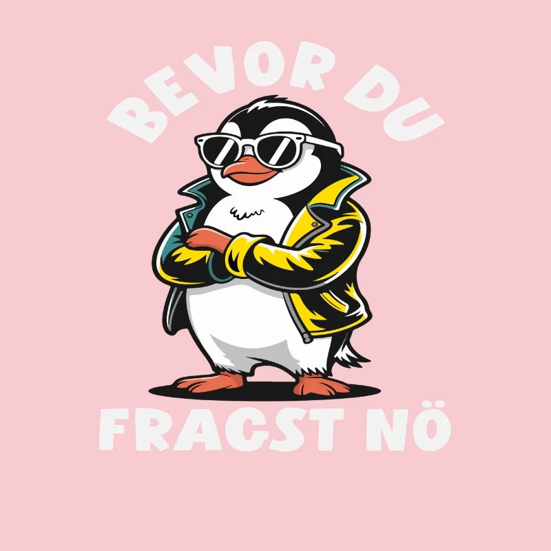 Bevor du fragst Nö Pinguin Lederjacke