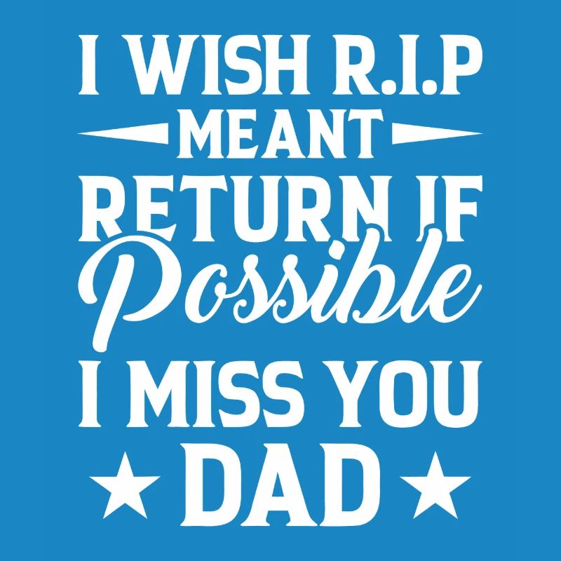 Typographie de l’hommage à Missing Dad RIP