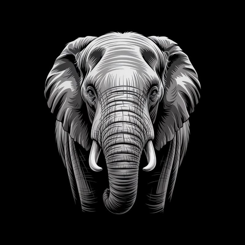 Éléphant tête d’éléphant