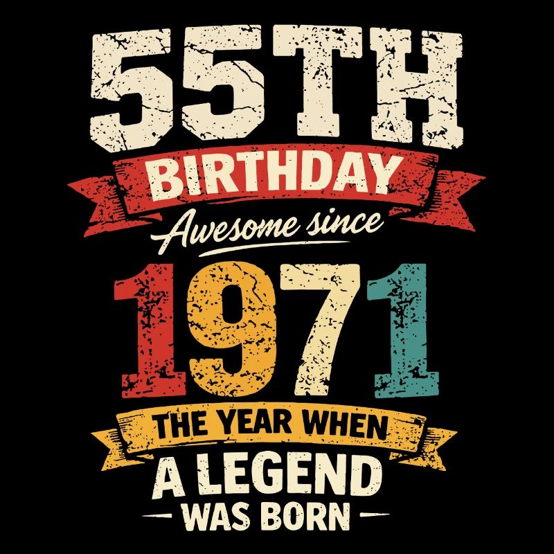 55 Years Anniversary Legend 1971 - Vintage