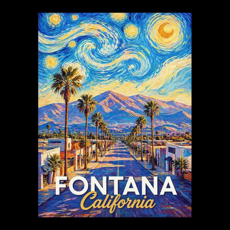 Fontana California Starry Night