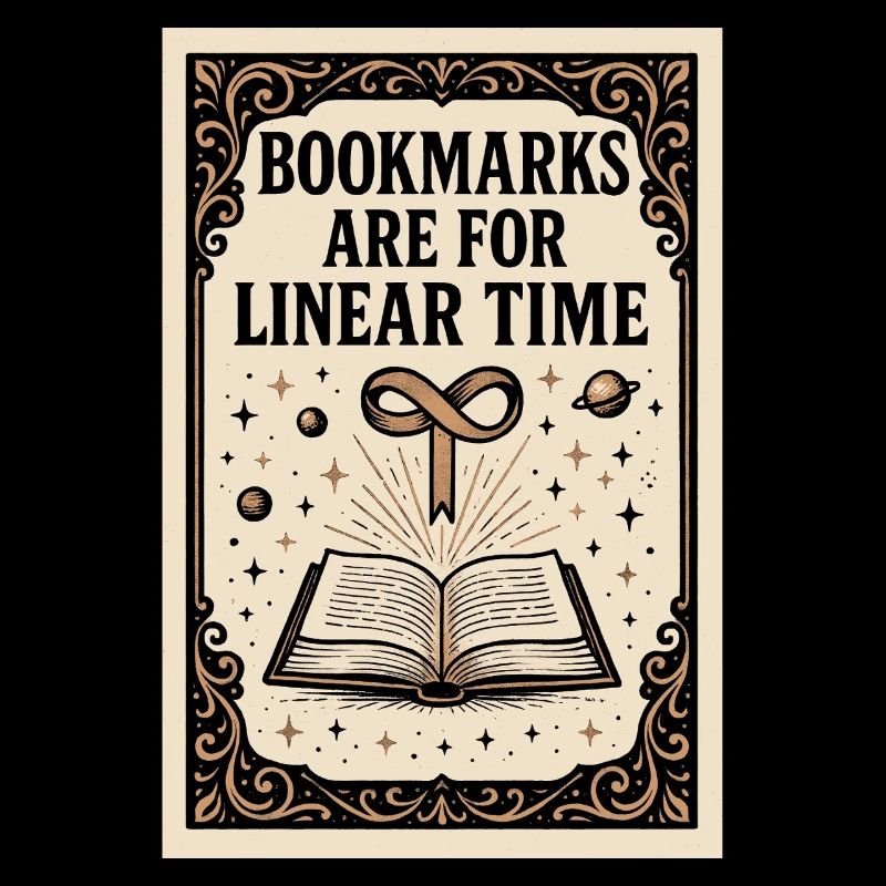 Lesezeichen für lineare Zeit | Sci-Fi Buch