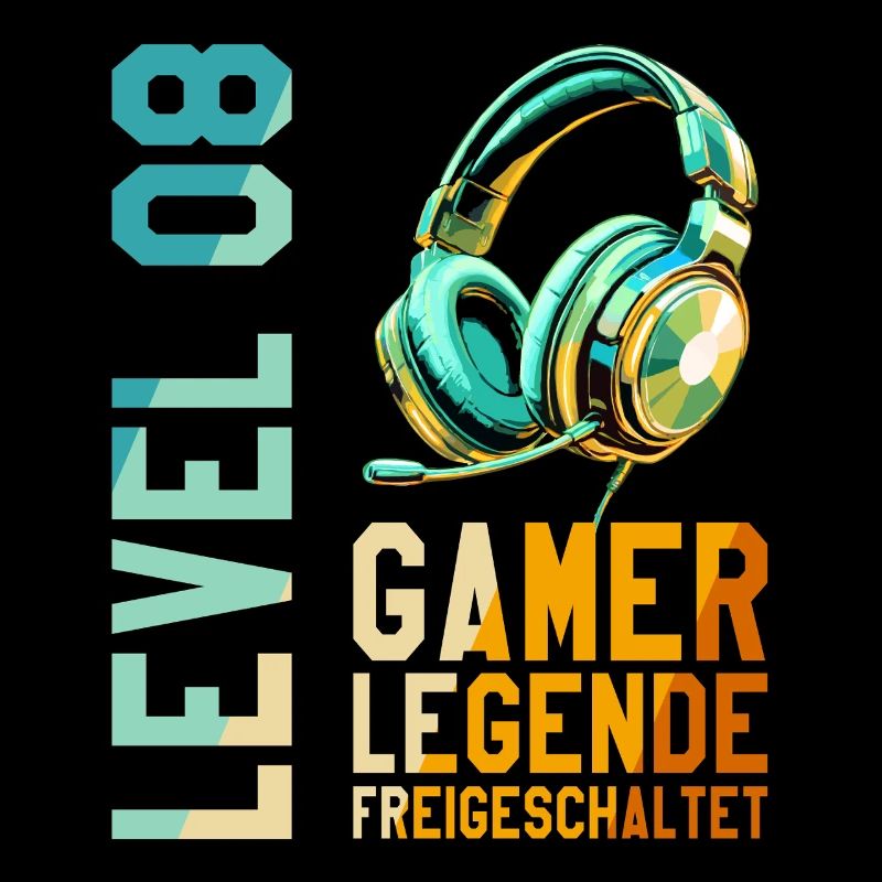 8. Geburtstag Junge Mädchen Gaming Level 8 Jahre
