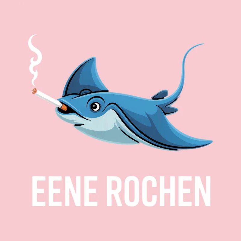Eene Rochen Raucher Spruch Zigarette Kippe Rauchen