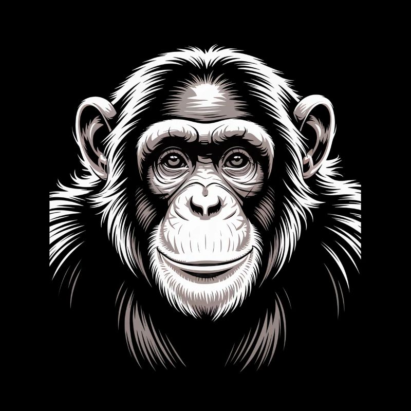 Affe Schimpanse