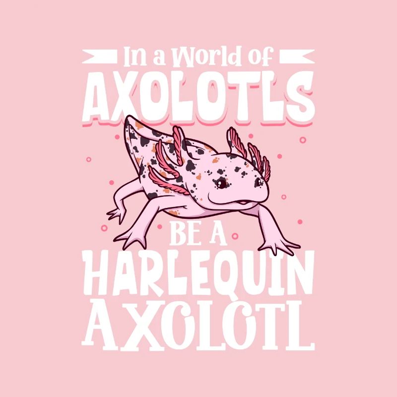 Sei ein Harlequin Axolotl