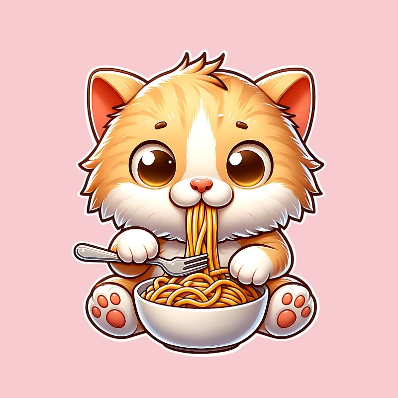 Kitten Spaghetti Pasta