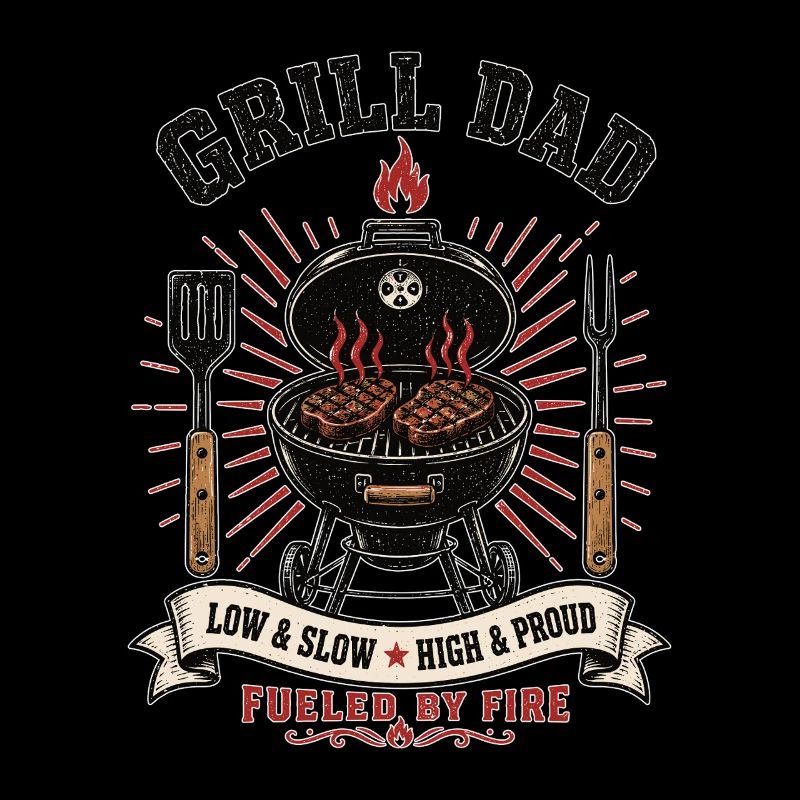 Grill Papa BBQ alimenté par le feu