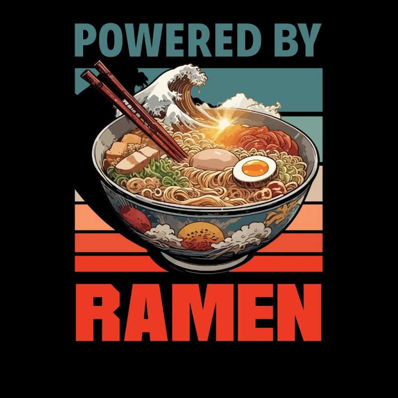 Powered By Ramen Japanische Nudel Bowl
