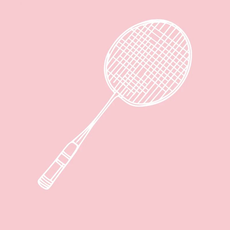 Badminton Racket Drawing