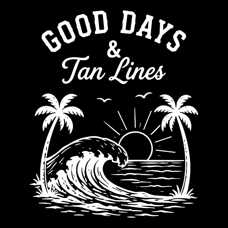 Good Days and Tan Lines Sommer Urlaub Strand
