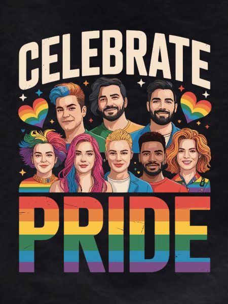 Celebrate Pride LGBTQ Rainbow