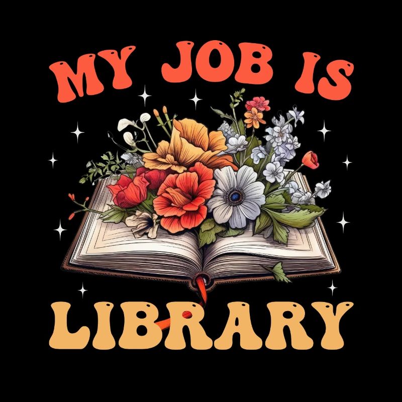Mon travail est le livre de fleurs à la bibliothèque