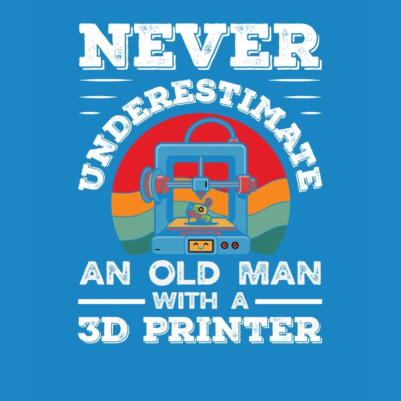 Never underestimate an old man 3D printer