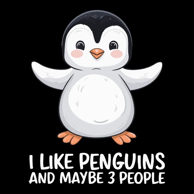 Pinguin Humor Spruch Ich Mag Pinguine