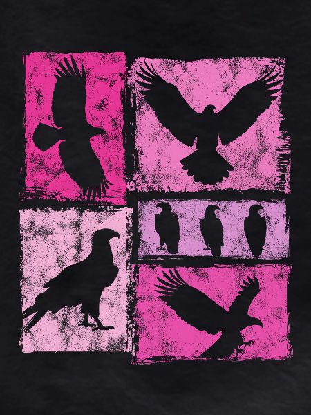 Eagle Retro Graphic Silhouettes