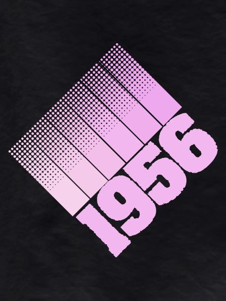 1956 Dots Retro Number Design