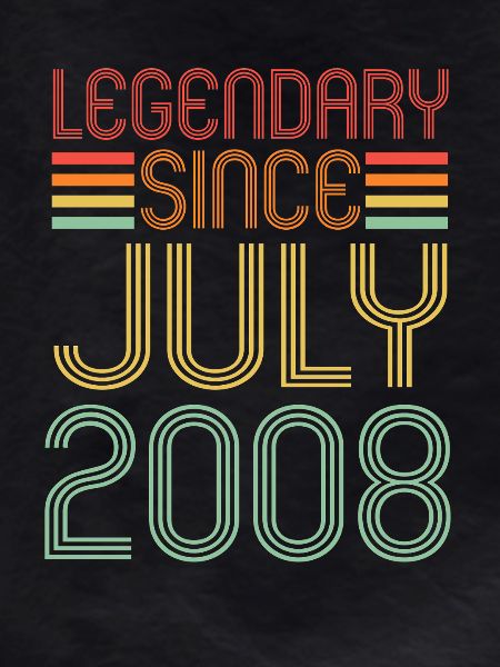 Legendary since July 2008, birthday