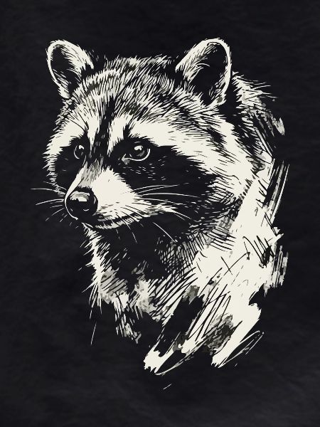 Frecher Waschbär