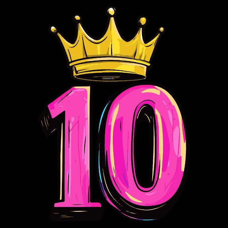 10 Zahl Krone