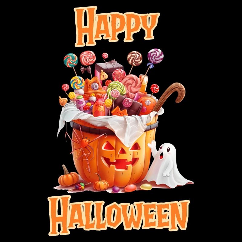Halloween – Happy Halloween Pumpkin with Candy