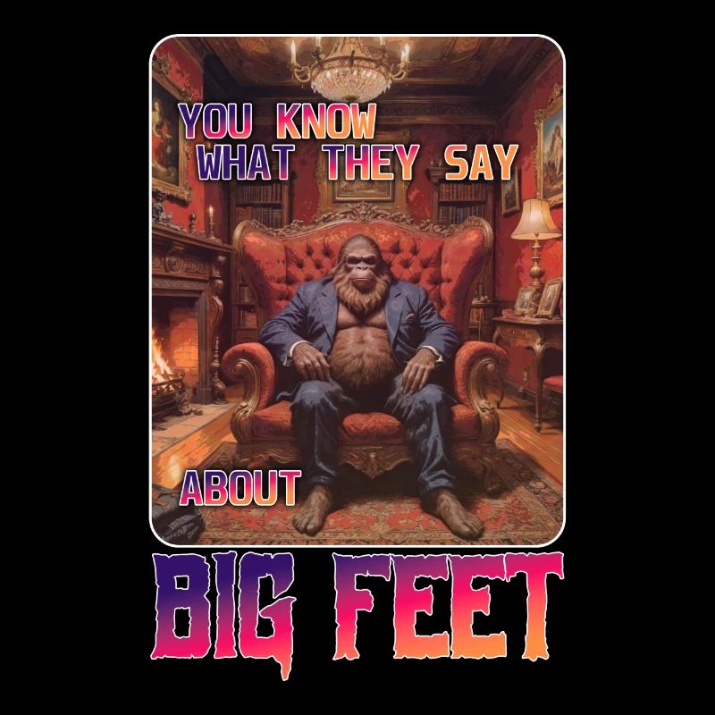 Drôle de pieds Bigfoot Meme