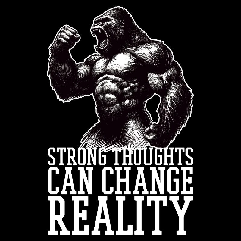 Sarke Gedanken Gorilla Motivation Geschenk