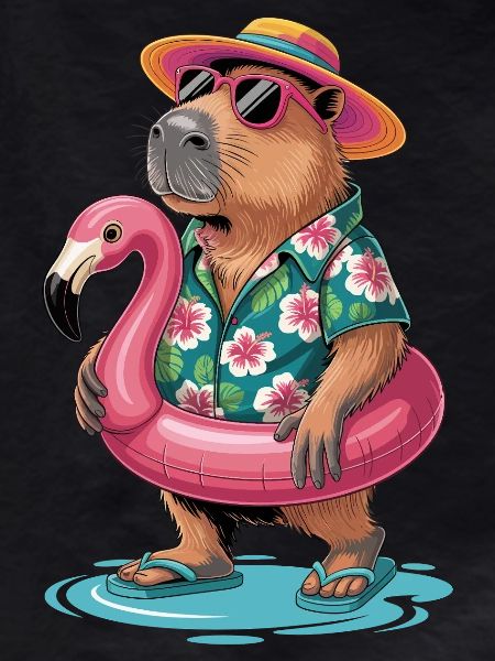 Capybara On Summer Vacation