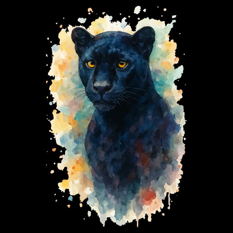 panther aquarell