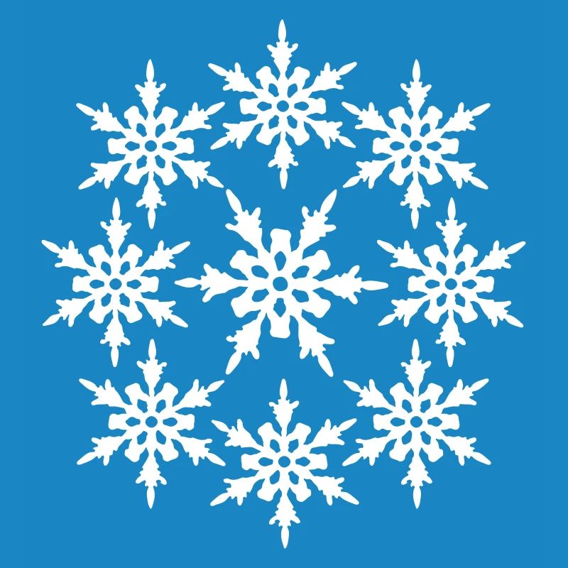circle round pattern design cool winter cold snow