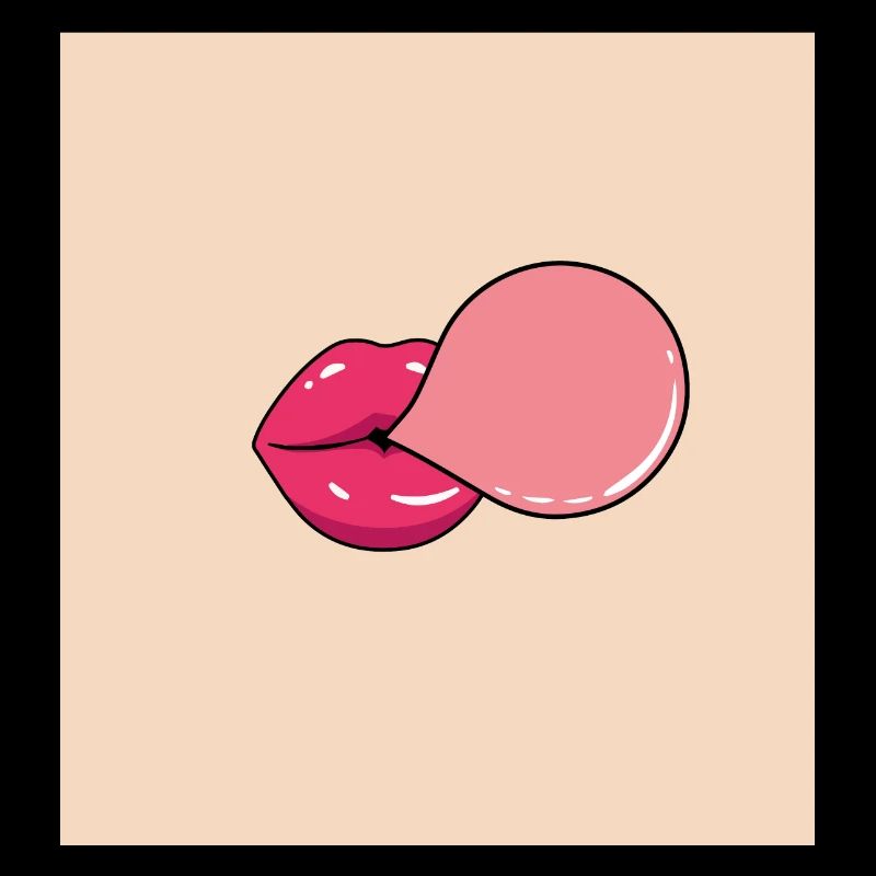 funny face mask bubble gum bubble