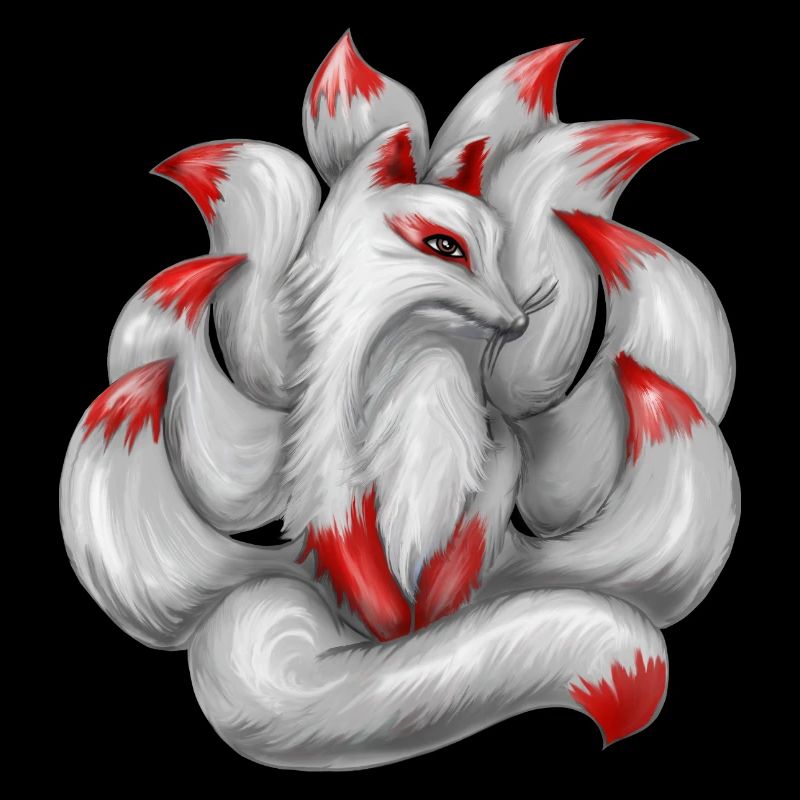 Nine-tailed fox Japanese fox