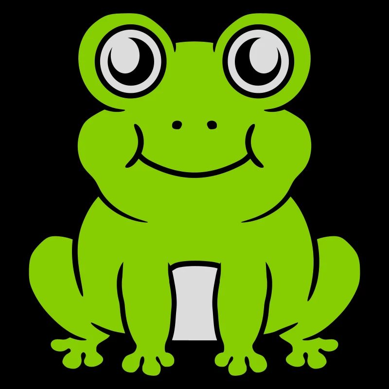 Comic süßer Frosch sitzend