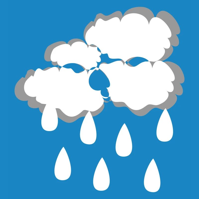Rain cloud, vector illustration