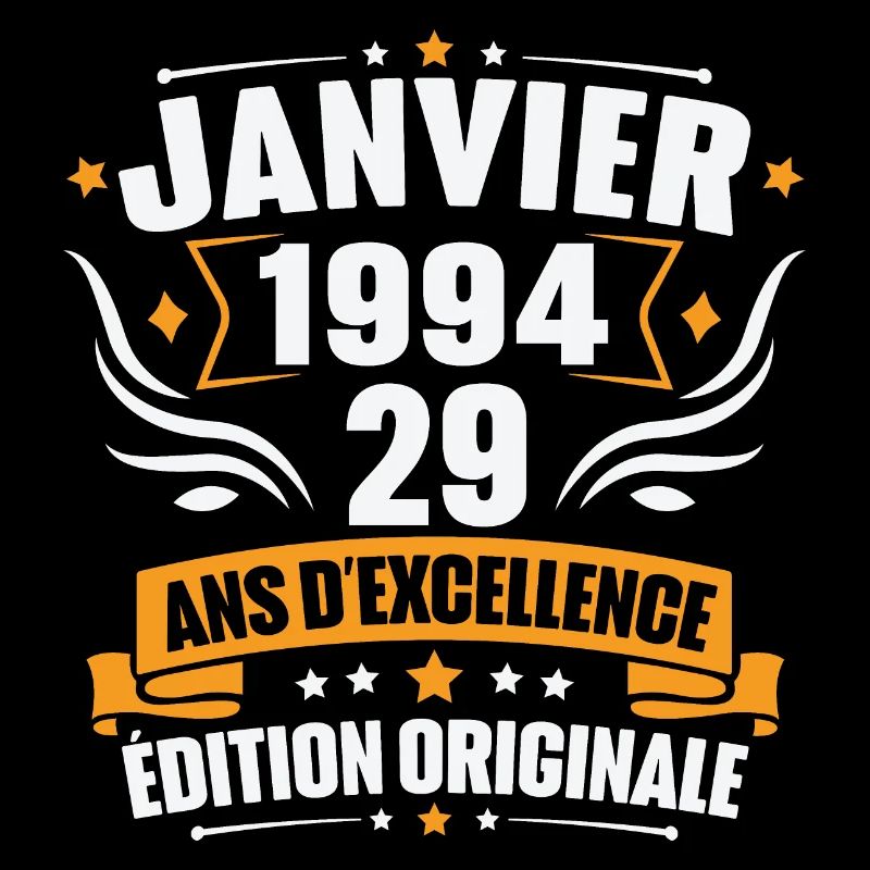 Vintage Cadeau Janvier 1994, 29 Ans Anniversaire